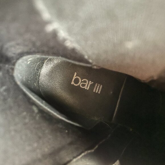 Bar III Women's Graciie P Faux Leather Ankle Boots Black, Size 9 - Picture 7 of 11